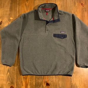 Patagonia Synchilla Grey pullover size large.
